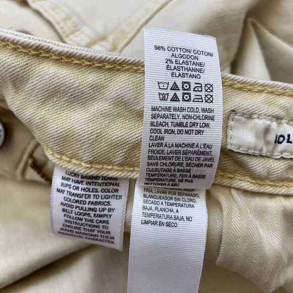 Lucky Brand Lolita Crop Jeans Yellow Size 8/29 - Picture 7 of 12